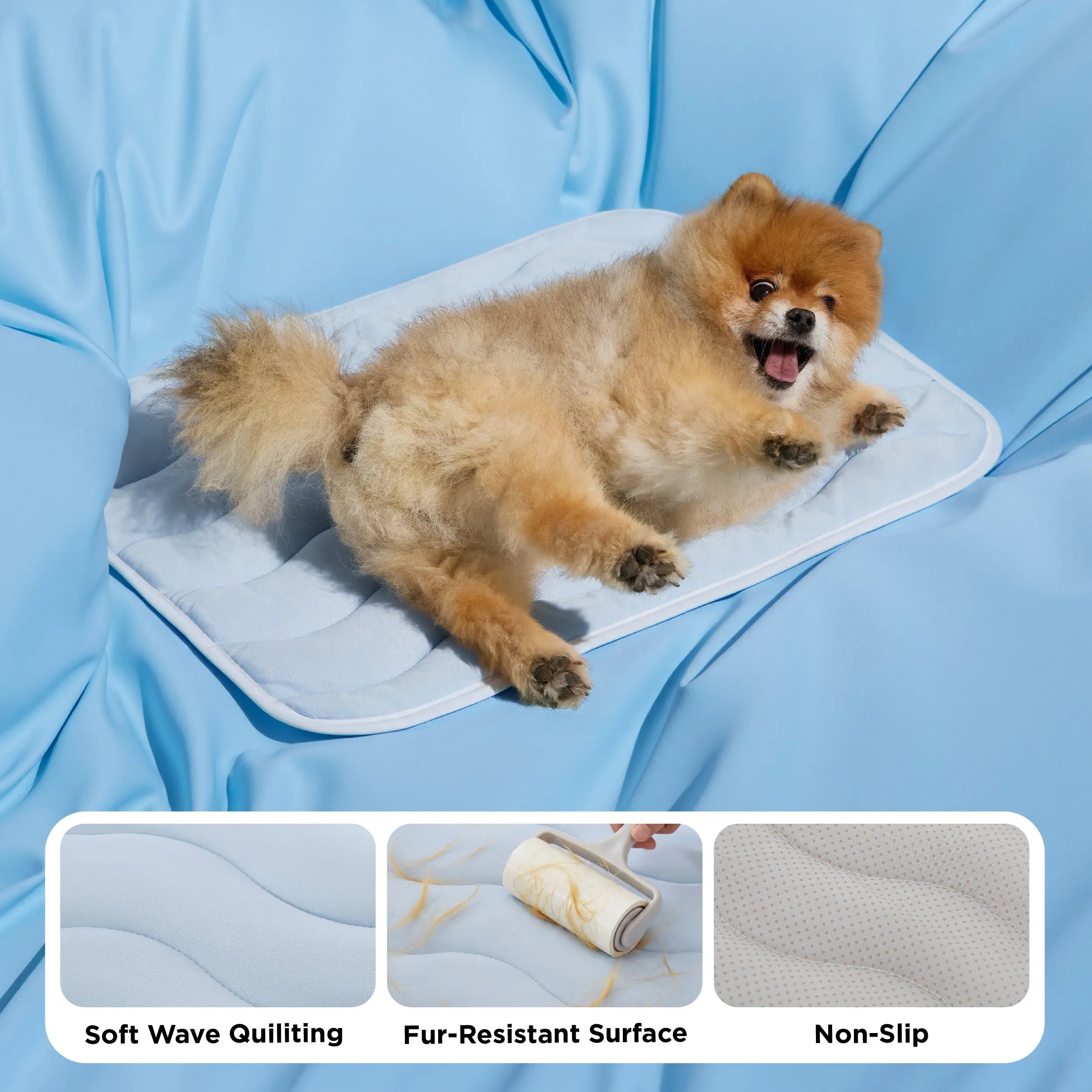Bedsure Cooling Thin & Thick Mat for Dogs – Q-MAX>0.4 Washable Pet Cooling Pad, No Gel, No Electric, Non-Slip Summer Crate Bed for Large Dogs,Deals For You Days
