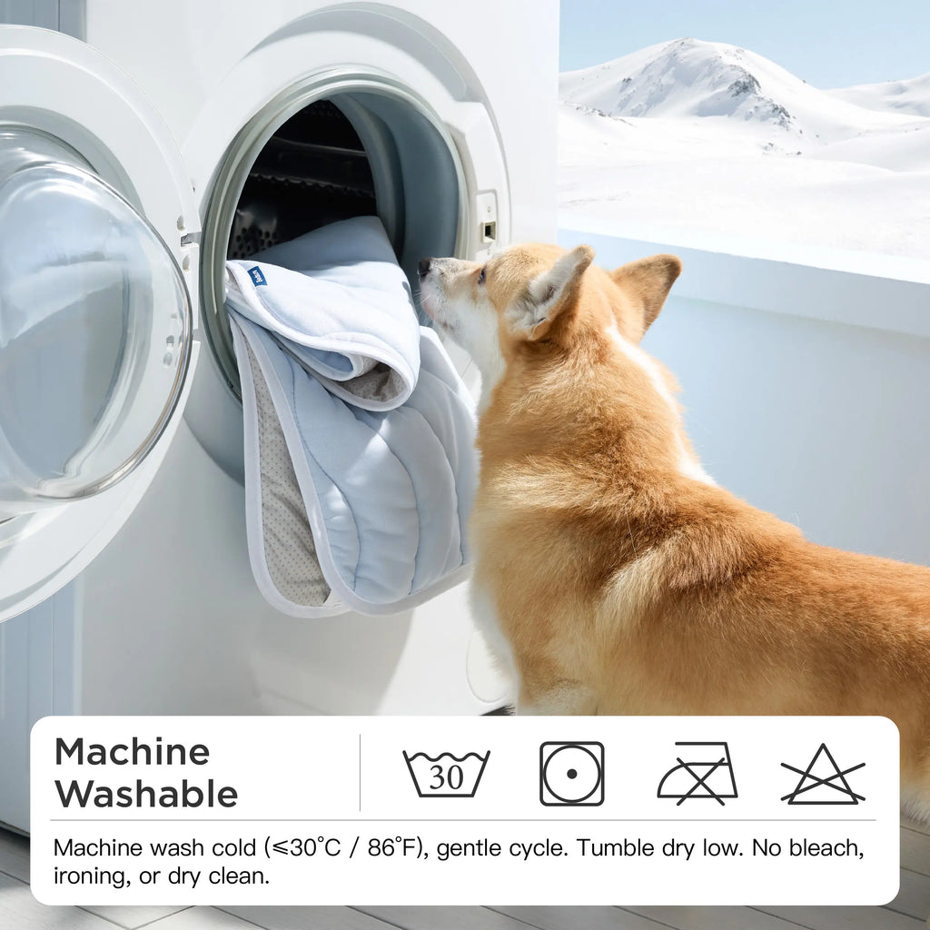 Bedsure Cooling Thin & Thick Mat for Dogs – Q-MAX>0.4 Washable Pet Cooling Pad, No Gel, No Electric, Non-Slip Summer Crate Bed for Large Dogs,Deals For You Days