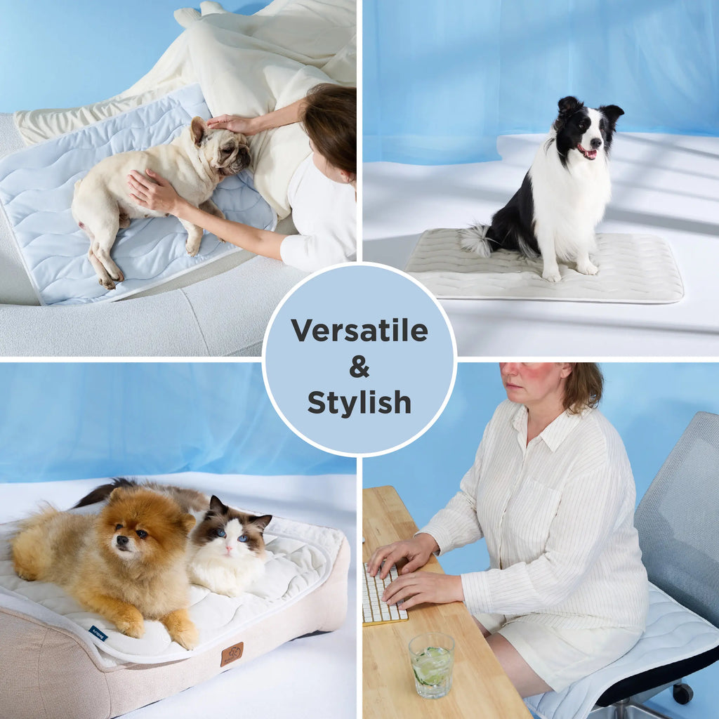 Bedsure Cooling Thin & Thick Mat for Dogs – Q-MAX>0.4 Washable Pet Cooling Pad, No Gel, No Electric, Non-Slip Summer Crate Bed for Large Dogs,Deals For You Days